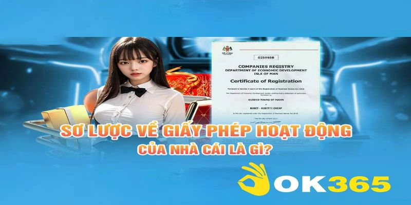 Những giấy phép hoạt động OK365 đang sở hữu